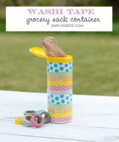 
                    
                        Washi tape grocery container | simplykierste.com
                    
                