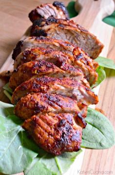 Grilled Brown Sugar Chili Pork Tenderloin! #recipe #tenderloin #pork #grilled #grilling #laborday #brownsugar #chili