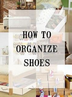 
                    
                        Creative Ways to Store Shoes -- so many ideas for small spaces and too many shoes :) #spon
                    
                