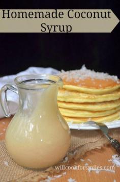
                    
                        Homemade Coconut Syrup | from willcookforsmiles...
                    
                