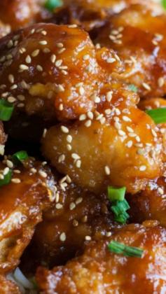 
                    
                        Baked Sweet and Sour Chicken ~ Amazing restaurant quality sweet and sour chicken that you can make from home!
                    
                