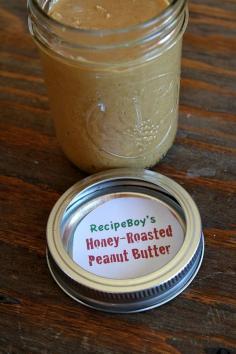 Homemade Honey- Roasted Peanut Butter | RecipeBoy