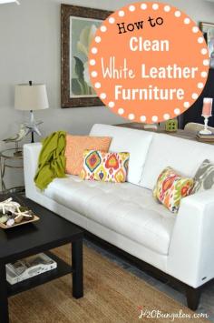 
                    
                        How to clean white leather furniture easily and gently using home products that won't break the bank.
                    
                