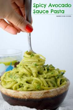 
                    
                        Spicy Avocado Sauce Pasta NaiveCookCooks.com #avocado #meals #under30mins #dinner #lunch #pasta #avocadosauce #healthy #easy #quick
                    
                