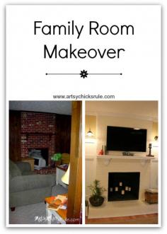 Black Friday TV, Not This Time {a Family Room Makeover) - Artsy Chicks Rule