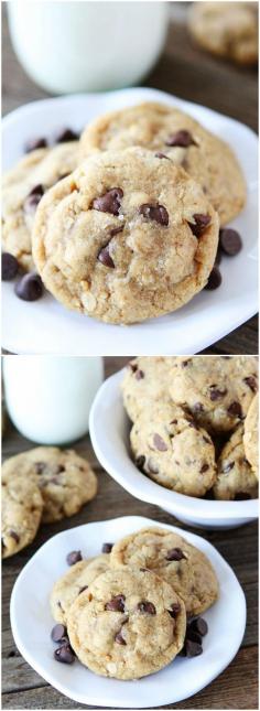 
                    
                        Whole Wheat Oatmeal Chocolate Chip Cookies made with Coconut Oil on twopeasandtheirpo... These healthier cookies are SO good! They are my new favorite!
                    
                