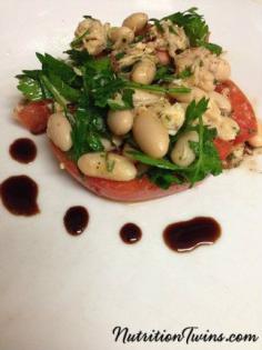 
                    
                        Tuna Cannellini Tomato Salad | Zesty & Delicious | Satisfying & Only 182 Calories | For MORE RECIPES, fitness & nutrition tips please SIGN UP for our FREE NEWSLETTER www.NutritionTwin...
                    
                