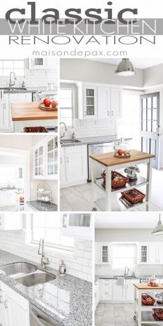 
                    
                        gorgeous classic white kitchen renovation | maisondepax.com #bHomeApp
                    
                