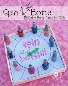 
                    
                        Spin the Nail Polish Bottle Party Game for Little Girls {OneCreativeMommy.com} Includes free Silouette and pdf files for spinner #partygames #SlumberParty
                    
                