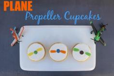 airplane propeller cupcakes