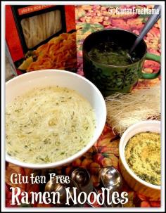 
                    
                        Gluten Free Ramen Noodles made with Gluten Free Mama's Chicken Soup Spice Mix
                    
                
