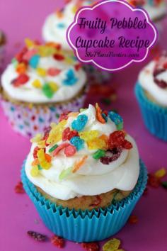 Fruity Pebbles Cupcakes Recipe with Butter Cream Icing (Fun to make w/ Nick)