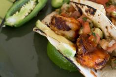 
                    
                        Easy Seared Shrimp Tacos with Avocado & Pico de Gallo
                    
                