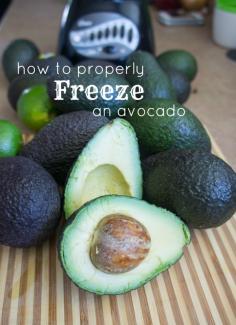 How to Properly Freeze Avocados