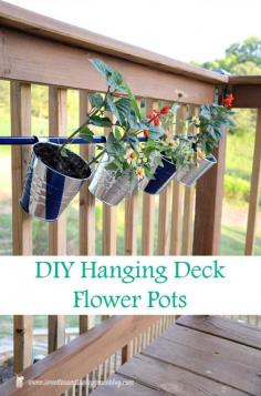 
                    
                        DIY Hanging Deck Flower Pots
                    
                