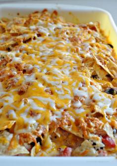 Southwest Chicken Bake Recipe ~ Minus the black beans, this looks delicious!