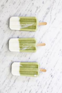 Creamy pineapple avocado homemade popsicles