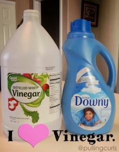 Laundry Downy and Vinegar