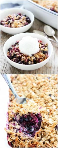 
                    
                        Easy Blueberry Coconut Crisp Recipe on twopeasandtheirpo... The perfect summer dessert!
                    
                