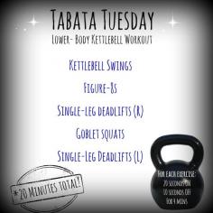 The Healthy Maven: Tabata Tuesday: The Kettlebell Edition