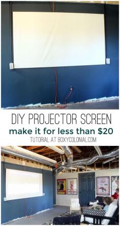 make this DIY projector screen for less than $20