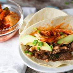 Korean Bulgogi Kimchi Tacos