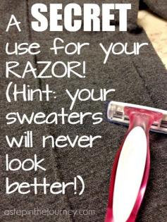 Use Your RAZOR to De-Fuzz Your Sweater