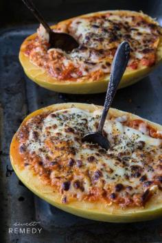 Spaghetti Squash Lasagna Bowls  - yum - low carb option