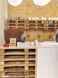 
                    
                        pop up store the netherlands: pallets, tiles and chipboard by judithvanmourik | interior architecture
                    
                
