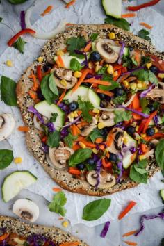 
                    
                        Rainbow Veggie Hummus Pizza & Everything Bagel Crust
                    
                