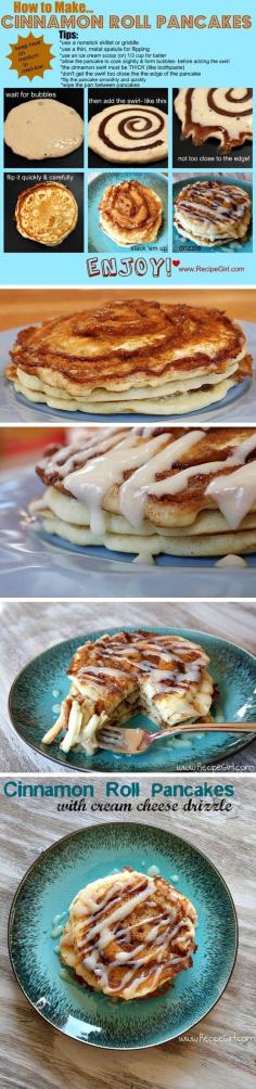 Cinnamon Roll Pancake DIY- om Nom Nom!