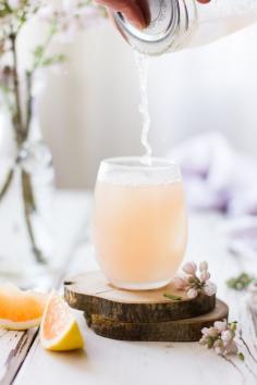 Grapefruit, Ginger  Lemongrass Sake Cocktail