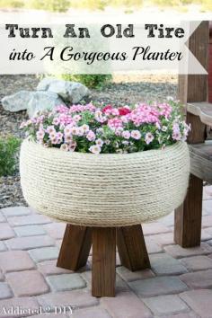 
                    
                        This planter is GORGEOUS!  The tutorial is simple to follow and it's hard to believe it's actually an old tire!  #oldtiresturnnew #mydiscounttire #spon #discounttire #americastire
                    
                