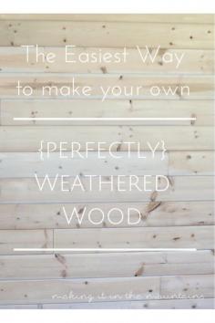 
                    
                        The Easiest Way to make your own {perfectly} Weathered Wood | making it in the mountains
                    
                