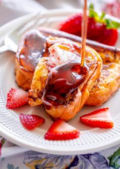 
                    
                        Strawberry Jam French Toast with Strawberry Butter
                    
                