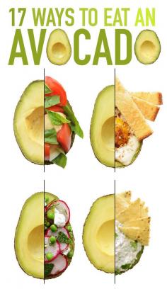 
                    
                        #SvelteLoves avocado! It's packed with healthy fats and proteins. Check out these #yummy 17 Ways To Eat An Avocado!
                    
                