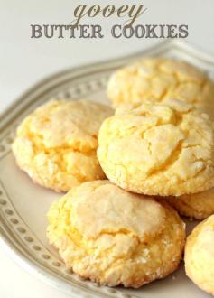Gooey Butter Cookies  and other Cake Mix Cookies so easy and so yummy! #cookies