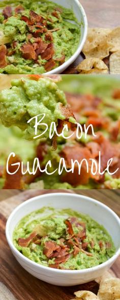 Bacon Guacamole I love guacamole and this guacamole recipe is not messing around by adding everyone's favorite bacon. A perfect appetizer or burger topping, bacon guacamole is a must have appetizer for your next party