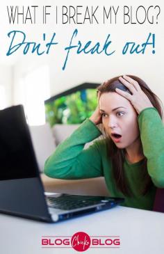 
                    
                        It happens!  We've all broke our blog.  Just breathe and follow these instructions...It will be OKAY!  Blogging Tips | How to Blog
                    
                