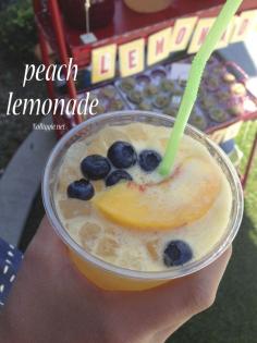 Peach lemonade recipe.  Summer drink.