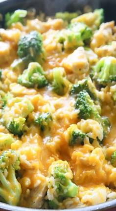 cheesy chicken, broccoli and rice