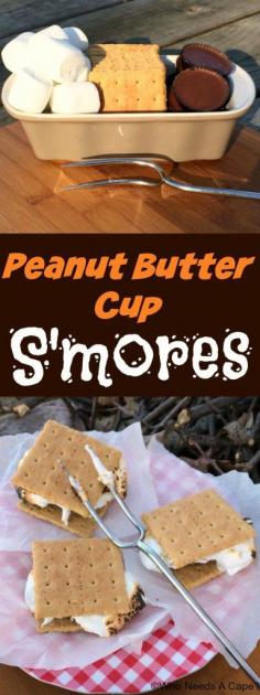 Peanut Butter Cup S'mores | Who Needs A Cape?