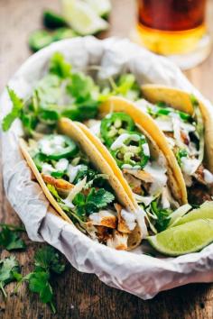 20 Minute Ancho Chicken Tacos