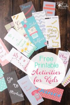 
                    
                        I am always looking for great activities for kids that we can do together. These free printable ideas are so cute and perfect for this summer.
                    
                