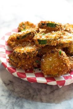 This is the best of all the crisp recipes...| CRUNCHY ZUCCHINI PARMESAN CRISPS | http://www.littlespicejar.com