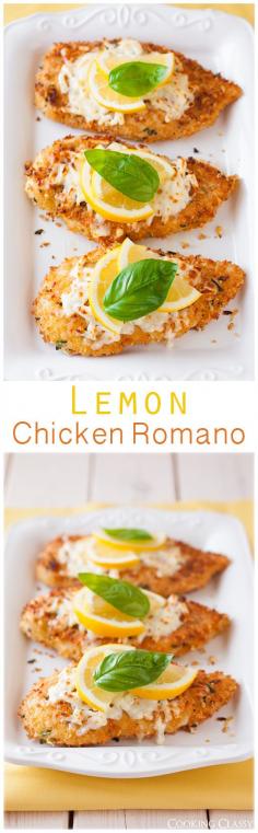 Lemon Chicken Romano - #chicken #lemon @recipe #yummy #healthy #food