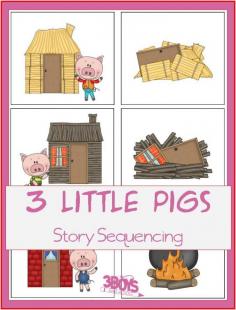 
                    
                        what came first - 3 little pigs story sequence printables
                    
                
