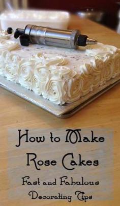 How to make Rose Cake Decorations