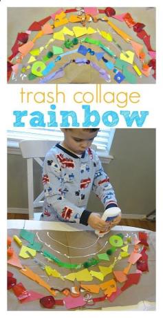 
                    
                        Trash rainbow perfect for St.Patrick's Day and Earth Day !
                    
                