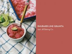 
                    
                        Rhubarb Lime Granita
                    
                